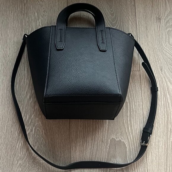 Faux Leather Structured Shoulder Bag - Picture 1 of 6